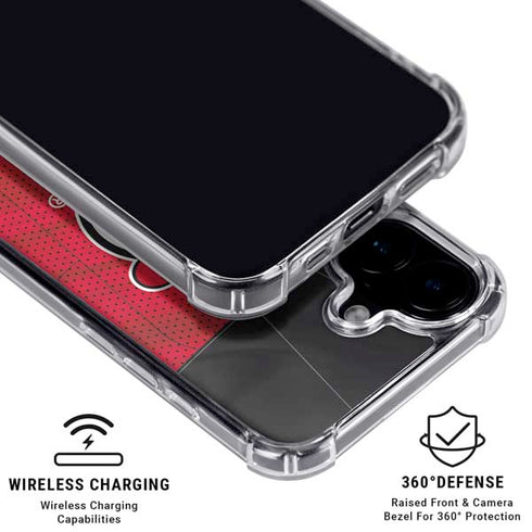 NHL New Jersey Devils Home Jersey iPhone 16 Plus Clear Case